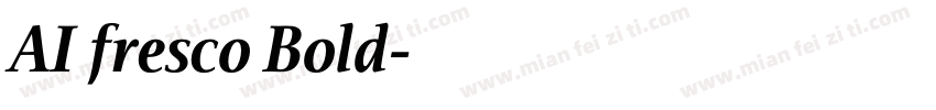 AI fresco Bold字体转换